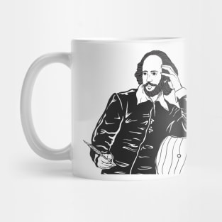 Shakespear Hand Drawn Mug